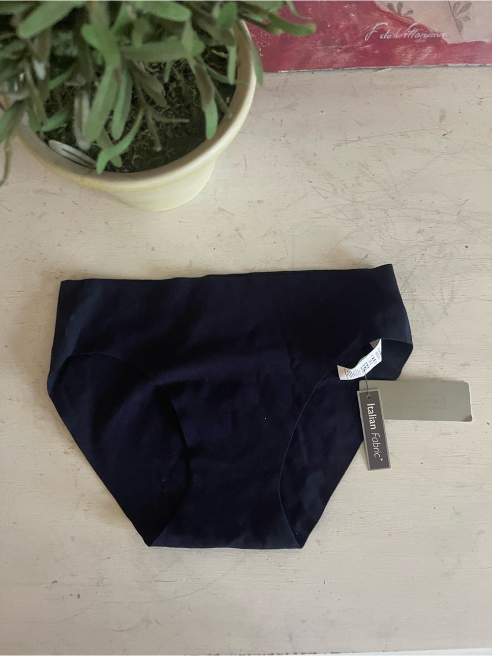 Intimissimi Navy Seamless Women’s Cotton-Blend Briefs